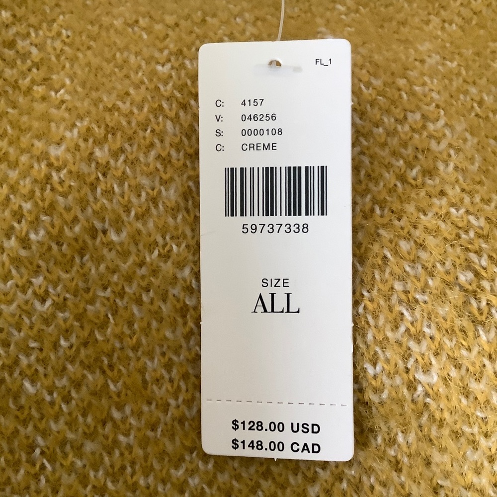 Anthropologie Yellow Windowpane Cardigan Sweater - Picture 4 of 8